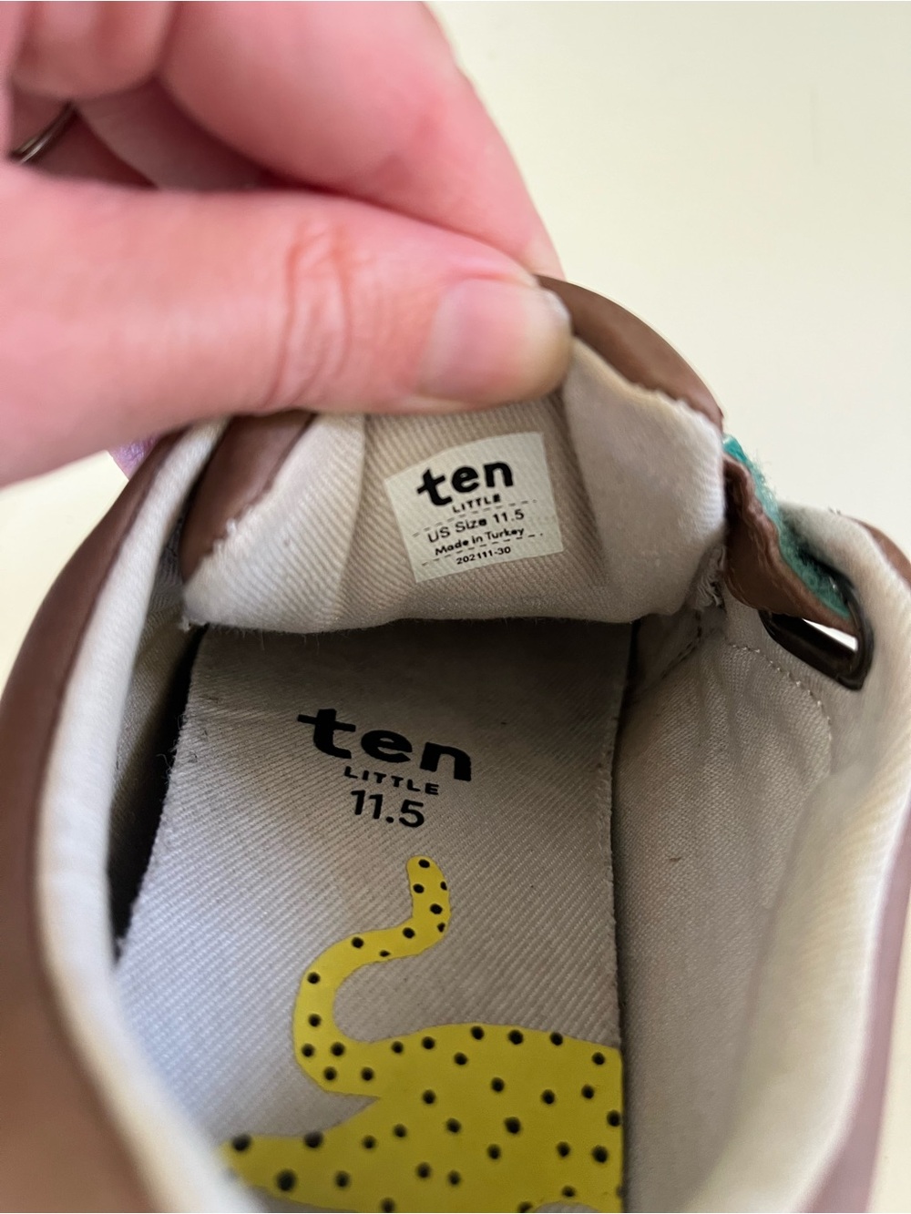 Ten Little Everyday Original Kids Sneakers in Brown - Picture 9 of 10